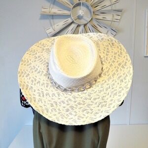 Vince Camuto Chunky Floppy Hat Adjustable with inside Pull Cord